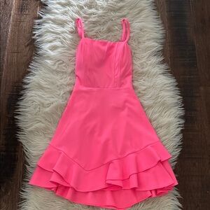 Vibrant Pink Sleeveless Dress